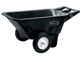 Carro para jardín con ruedas carga máx de 550 kg carretilla de jardín con  lona extraíble transporte fácil con rejilla adicional
